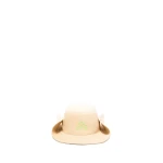 The Attico Logo Bucket Cap in Faded Ecru | Hats | Luxury Shoes 