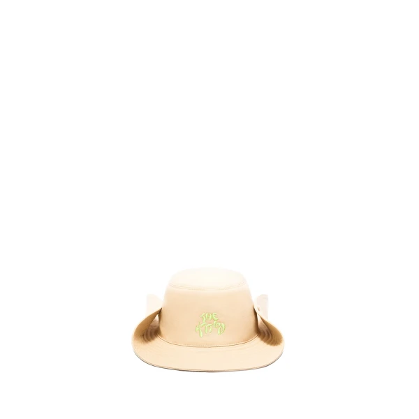 Logo Bucket Cap in Faded Ecru