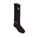 The Attico Long Socks in Black and White | Accessories | Luxury Shoes 
