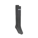 The Attico Long Socks in Melange Grey | Accessories | Luxury Shoes 