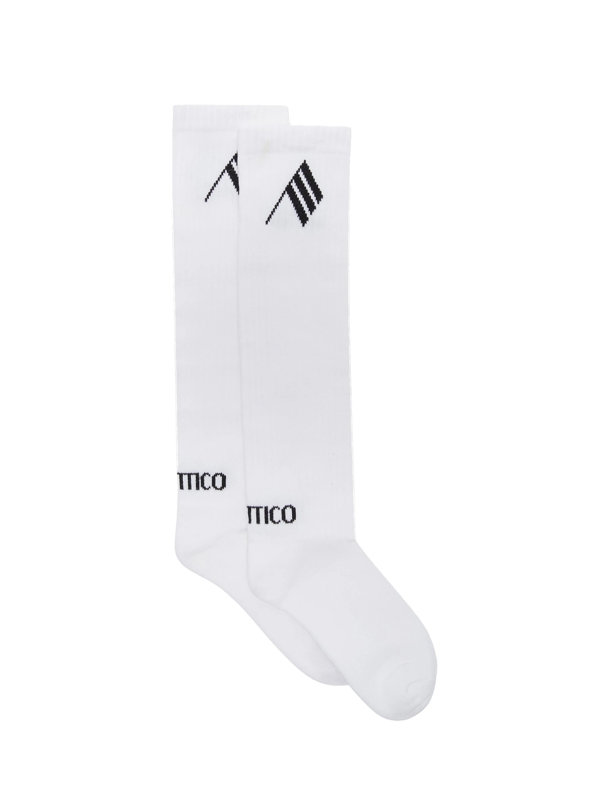 The Attico Long Socks in Milk and Black The Attico Long Socks in Milk and Black | Accessories | Luxury Shoes