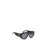 The Attico Milano Sunglasses in Black Silver and Grey | Sunglasses | Luxury Shoes 