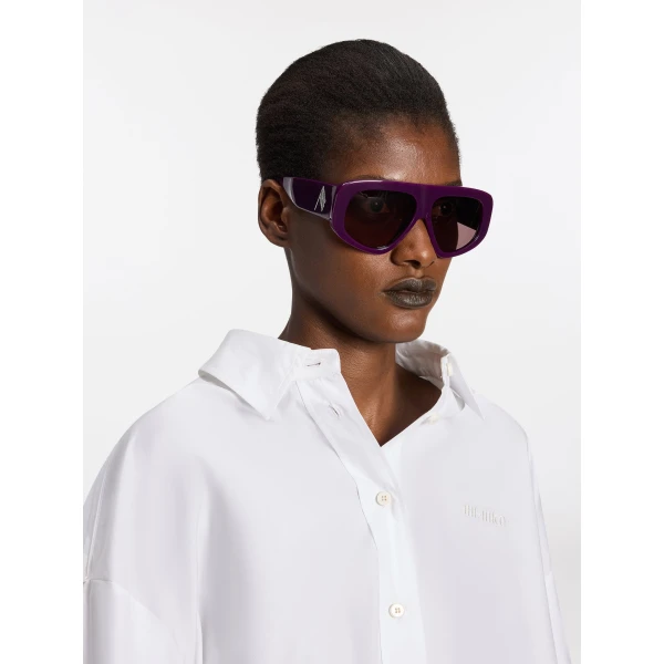 The Attico Milano Sunglasses in Mauve | Sunglasses | Luxury Shoes 