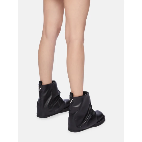 The Attico Mini Robin Combat Boots in Black | Boots | Luxury Shoes 
