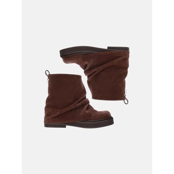The Attico Mini Robin Combat Boots in Brown | Boots | Luxury Shoes 