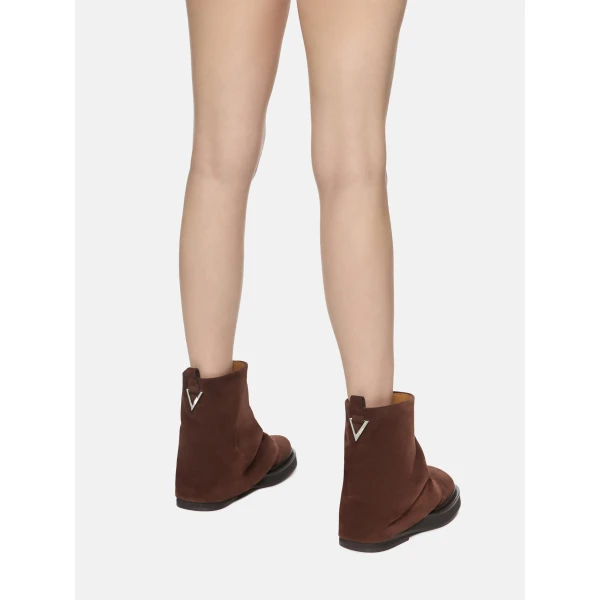 The Attico Mini Robin Combat Boots in Brown | Boots | Luxury Shoes 