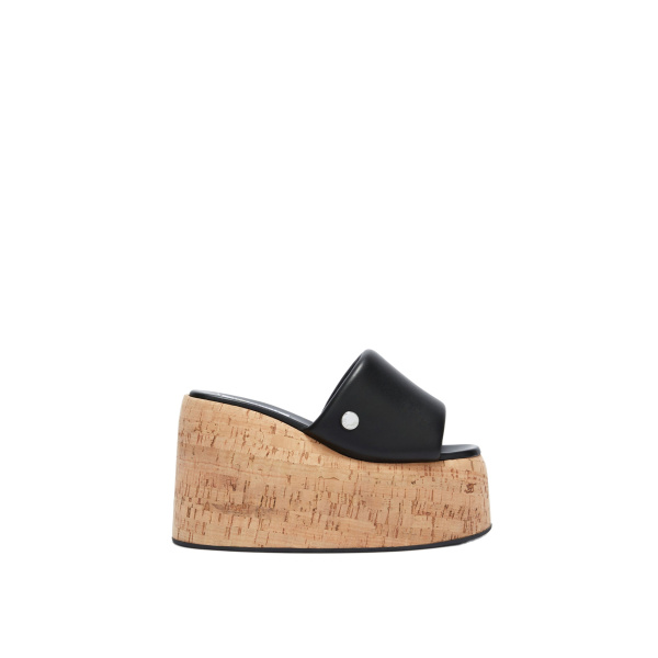 The Attico Mochi Flatform Sandals in Black | Flats | Luxury Shoes 
