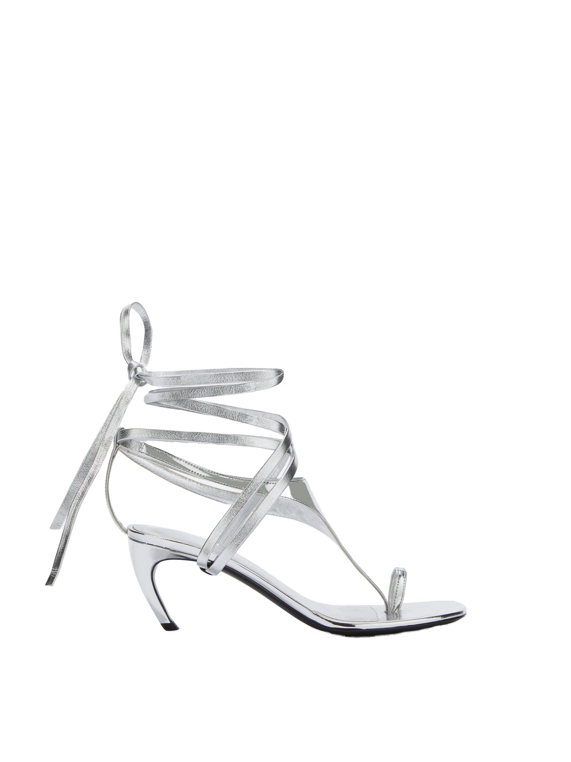 The Attico Nova Thong Sandals in Silver The Attico Nova Thong Sandals in Silver | Sandals | Luxury Shoes