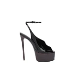 The Attico Ornella Sandals in Black and Brown | Sandals | Luxury Shoes 