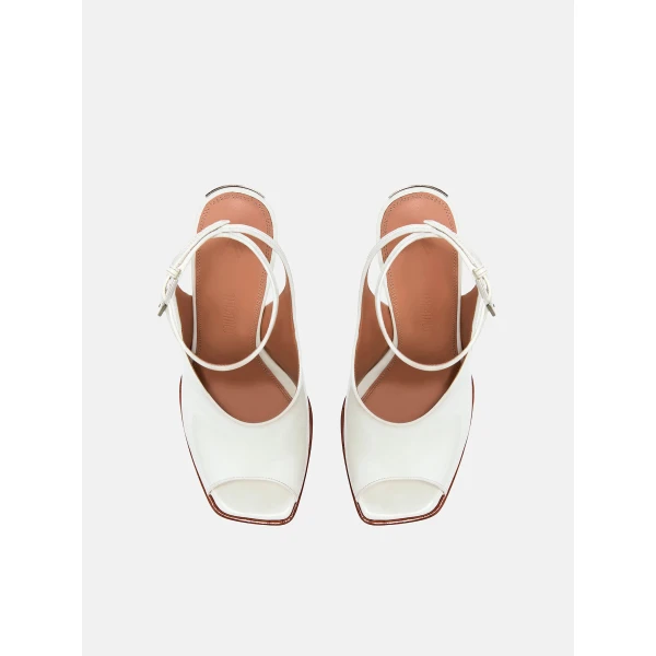 The Attico Ornella Sandals in White | Sandals | Luxury Shoes 