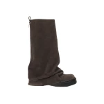 The Attico Robin Combat Boots in Dark Grey | Boots | Luxury Shoes 