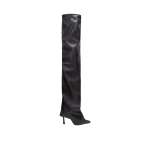 The Attico Robin OTK Thigh-High Boots in Black | Boots | Luxury Shoes 
