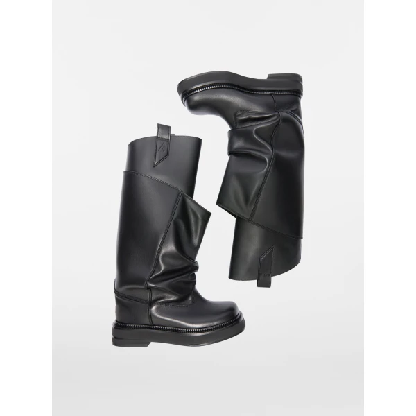 The Attico Robin Passeggiata Combat Boots in Black | Boots | Luxury Shoes 