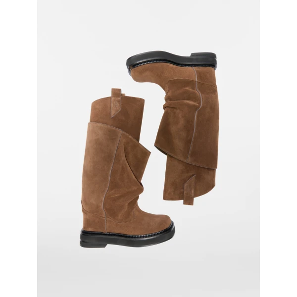 The Attico Robin Passeggiata Combat Boots in Brown | Boots | Luxury Shoes 