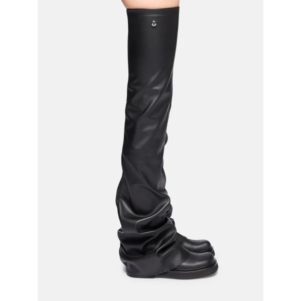 The Attico Robin Thigh-High Boots in Black | Boots | Luxury Shoes 