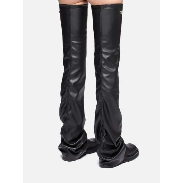 The Attico Robin Thigh-High Boots in Black | Boots | Luxury Shoes 