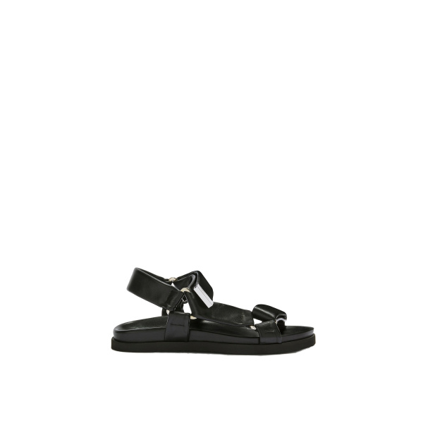 The Attico Salinas Flatform Sandals in Black | Flats | Luxury Shoes 