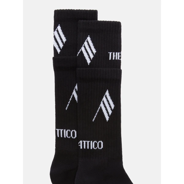 The Attico Socks in Black and White | Accessories | Luxury Shoes 