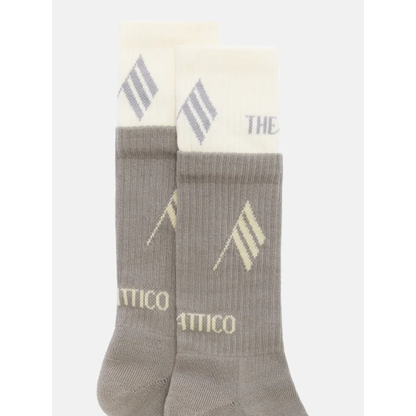 The Attico Socks in Light Grey | Accessories | Luxury Shoes 