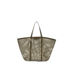 The Attico Via del Mare Tote Bag in Military Green | Totes & Top-Handle Bags | Luxury Shoes 