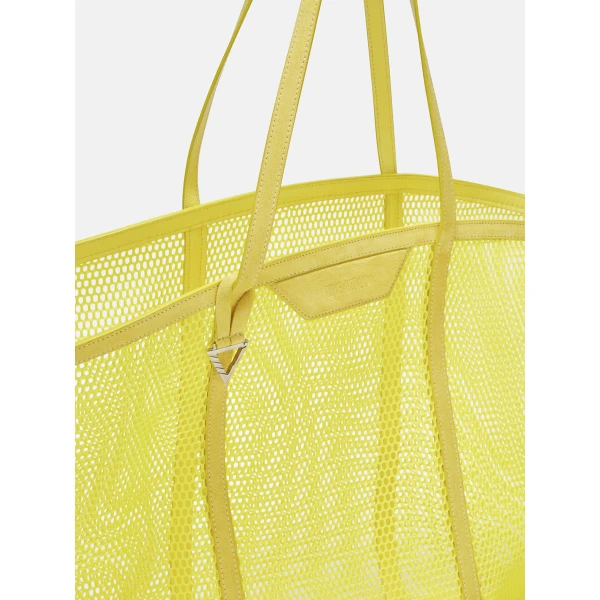 The Attico Via del Mare Tote Bag in Yellow | Totes & Top-Handle Bags | Luxury Shoes 