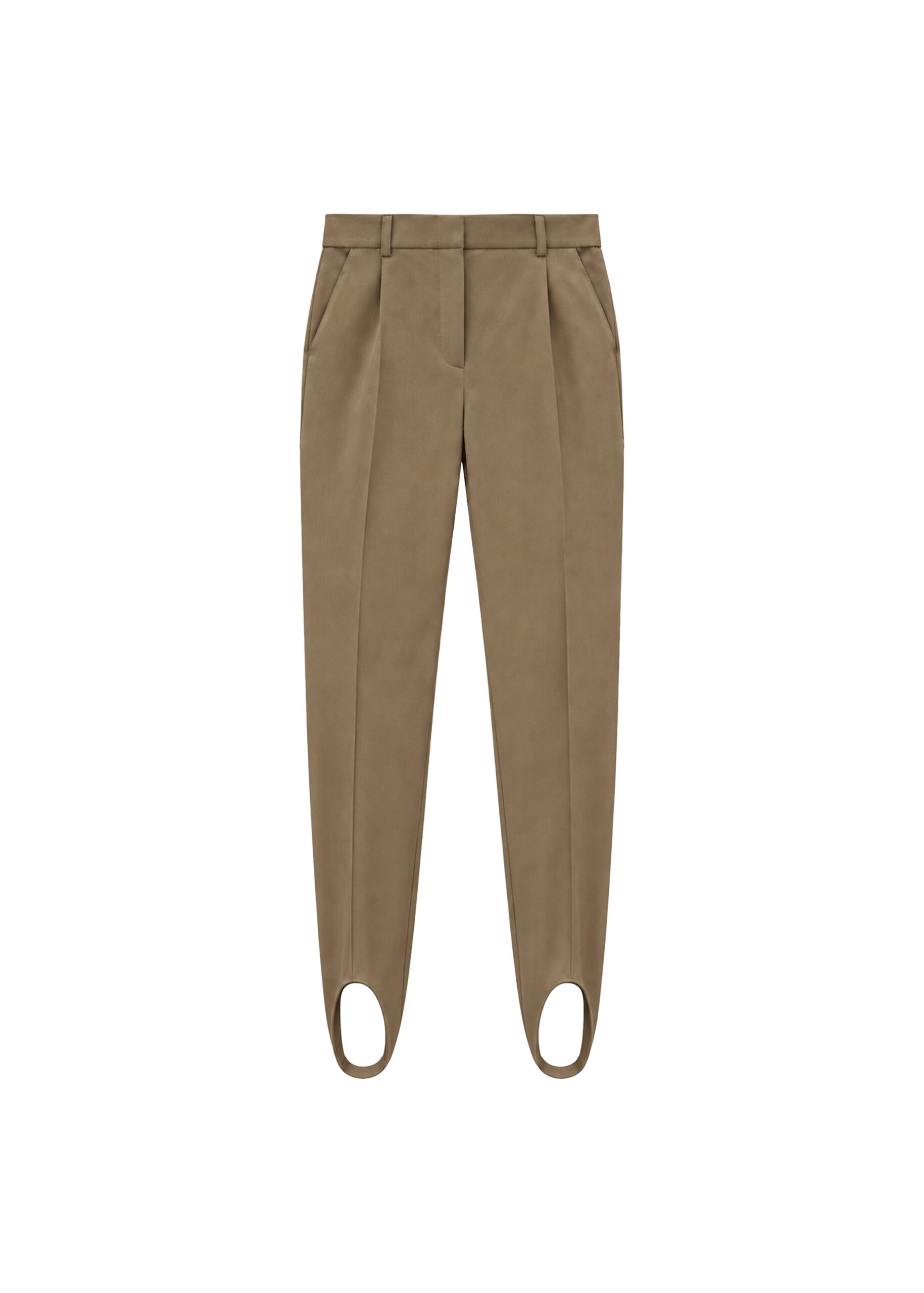 The Frankie Shop Averon Stirrup Pants in Dark Olive | Pants | Luxury Shoes The Frankie Shop Averon Stirrup Pants in Dark Olive