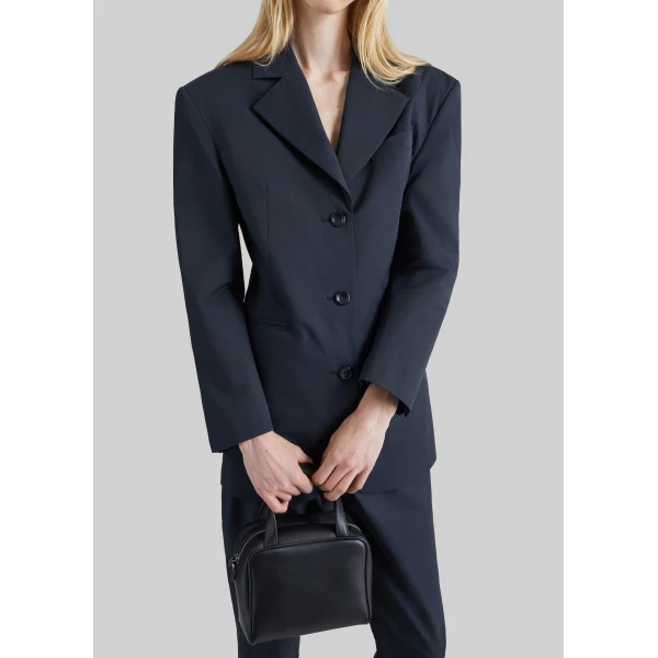 The Frankie Shop Cazal Tailored Blazer in Navy, view 5
