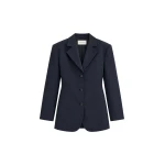 The Frankie Shop Cazal Tailored Blazer in Navy