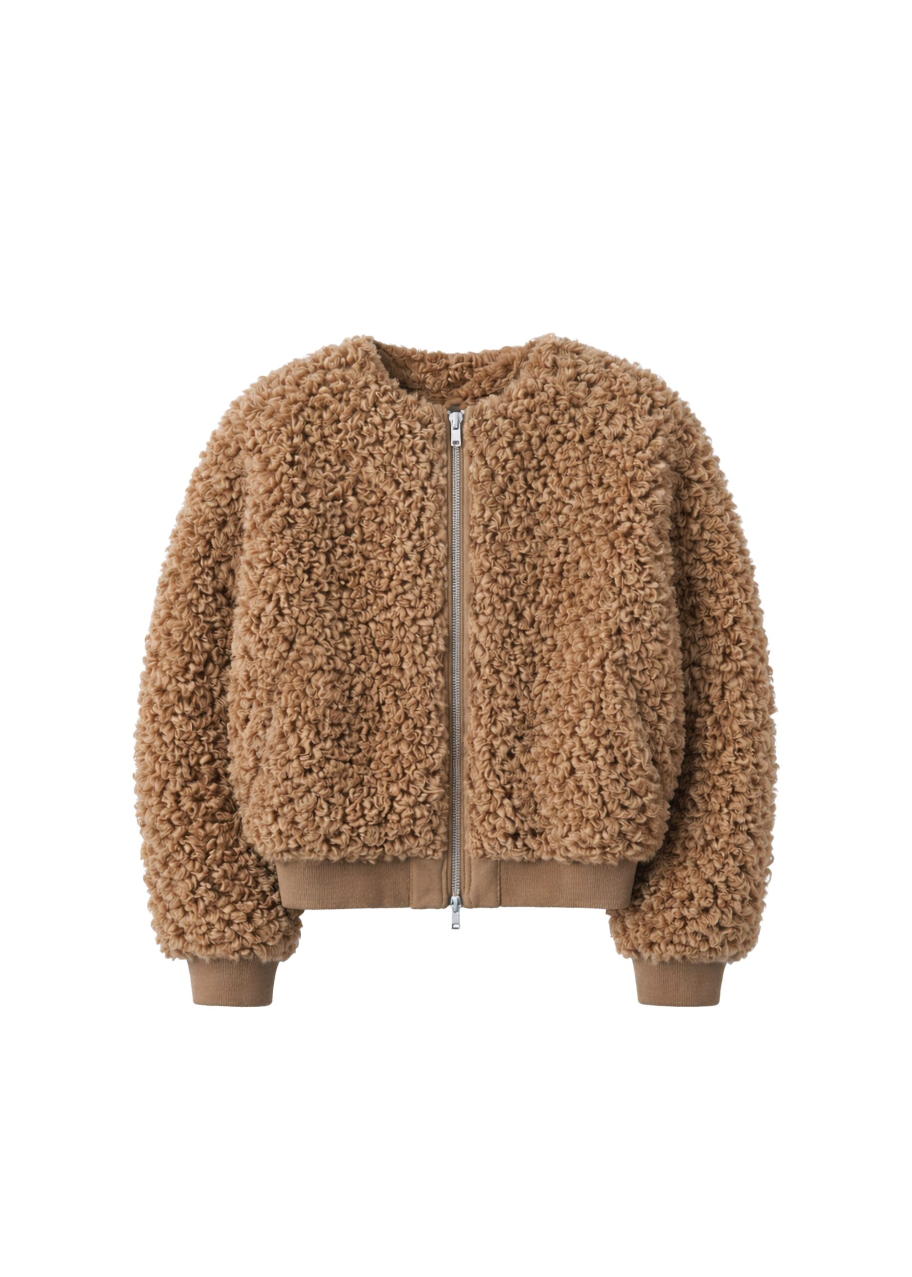 The Frankie Shop Gina Fur Bomber Jacket in Camel | Jackets | Luxury Shoes The Frankie Shop Gina Fur Bomber Jacket in Camel