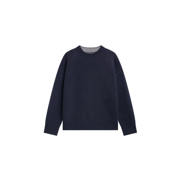 Hana Wool Sweater in Navy