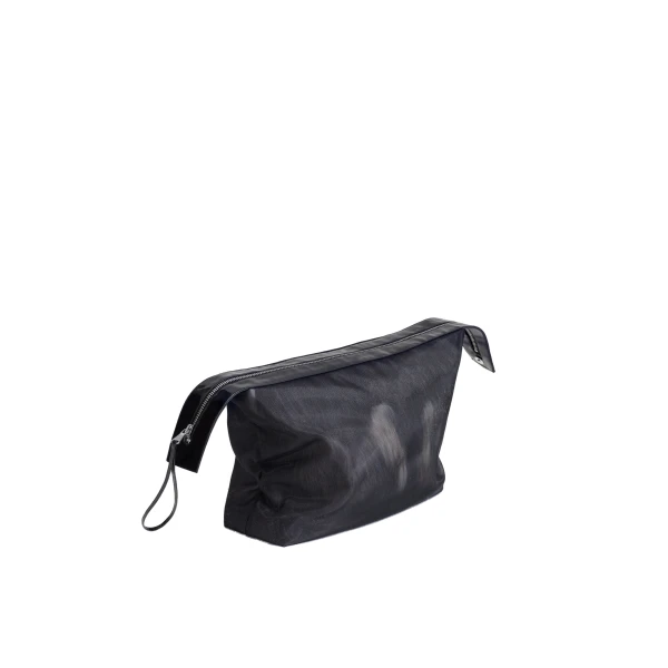 Isera Fur Mesh Bag in Grey