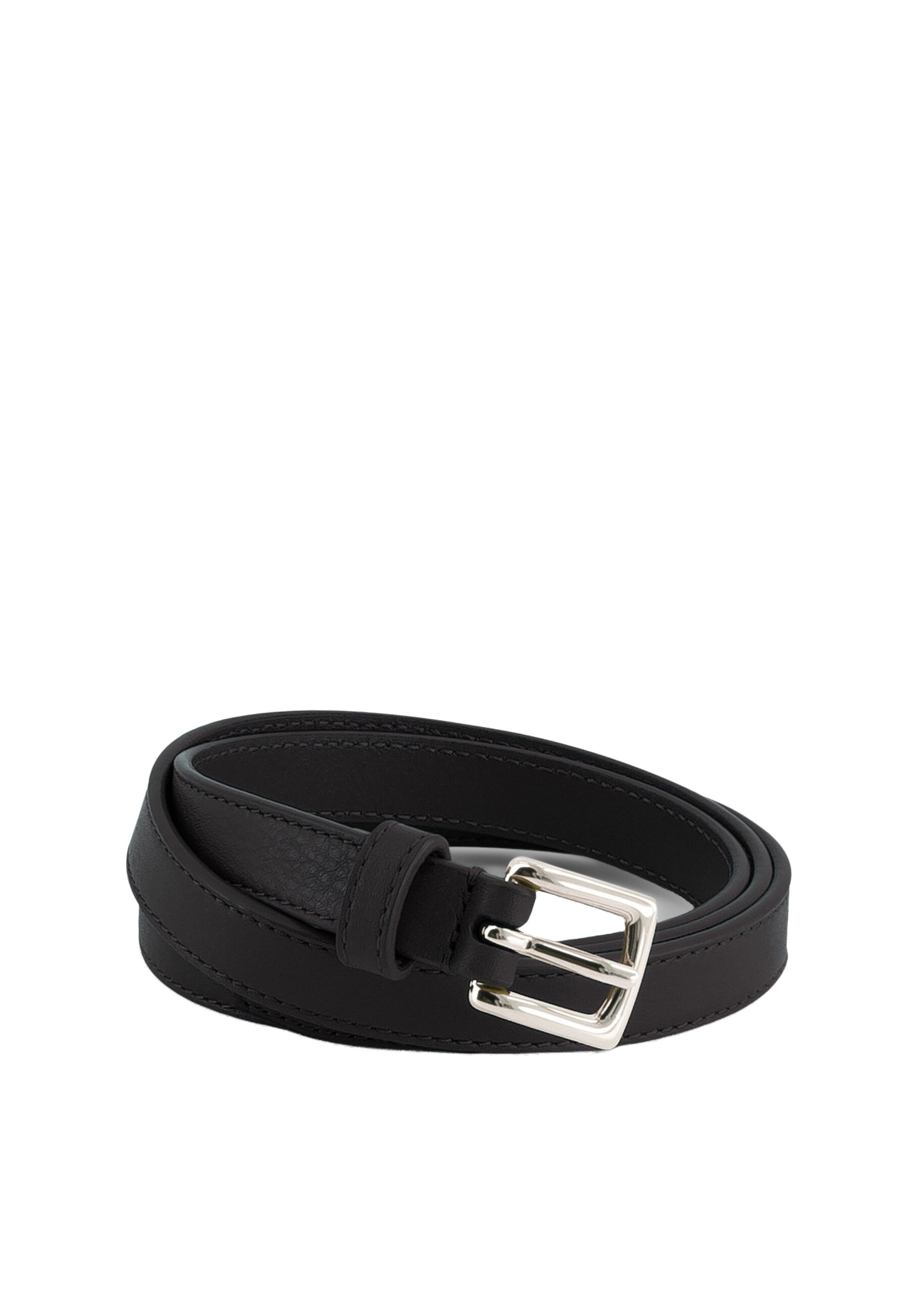 The Frankie Shop Jessie Leather Belt in Black | Belts | Luxury Shoes The Frankie Shop Jessie Leather Belt in Black