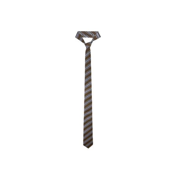 The Frankie Shop Lene Tie in Brown Multi Stripe