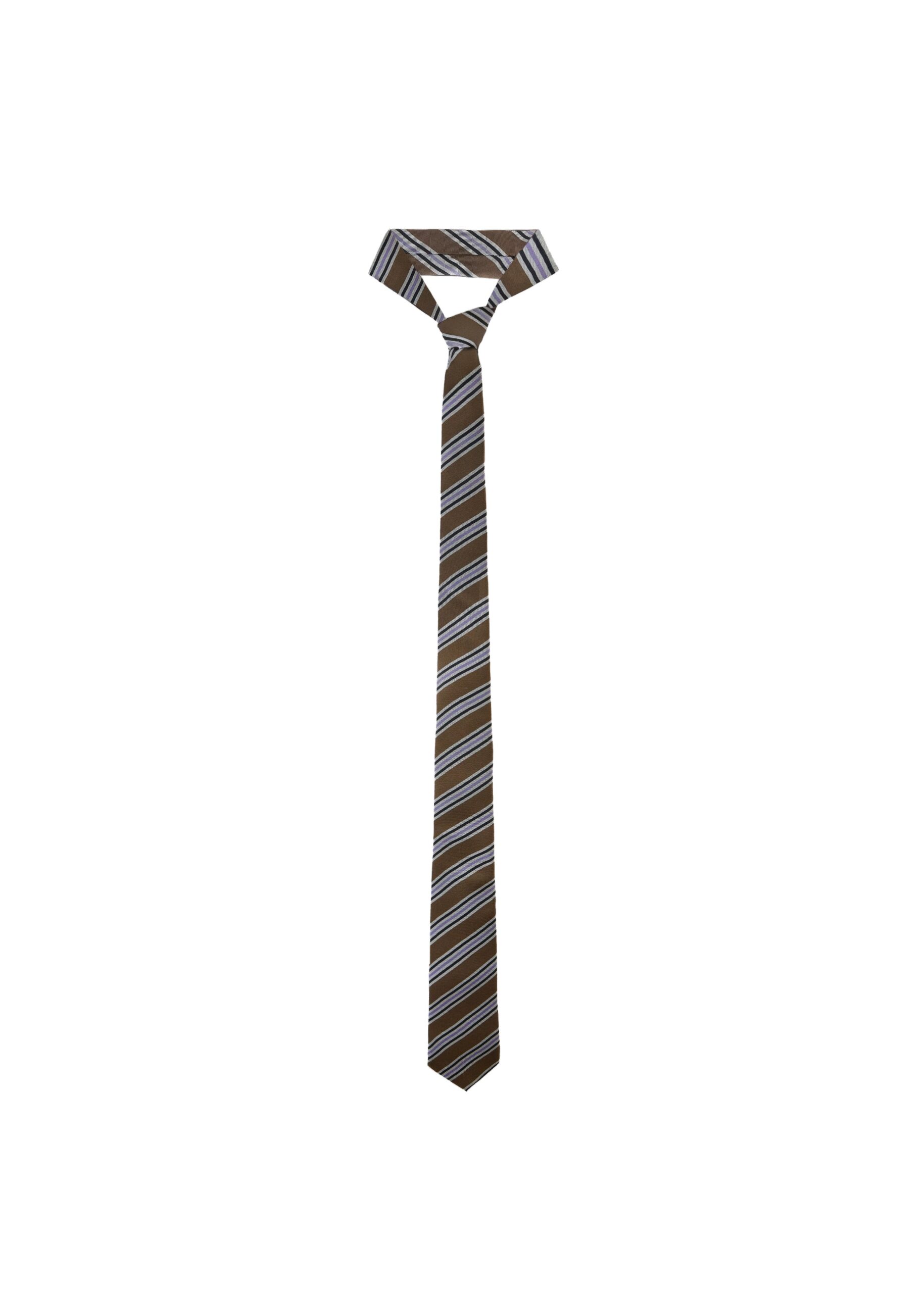The Frankie Shop Lene Tie in Brown Multi Stripe | Accessories | Luxury Shoes The Frankie Shop Lene Tie in Brown Multi Stripe