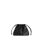 The Frankie Shop Morgan Faux Leather Small Pouch in Black