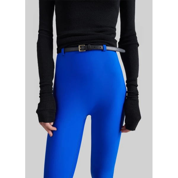 The Frankie Shop Ninetta Jersey Tights in Cobalt, view 3