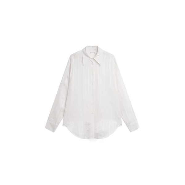 Selin Back Vent Shirt in White