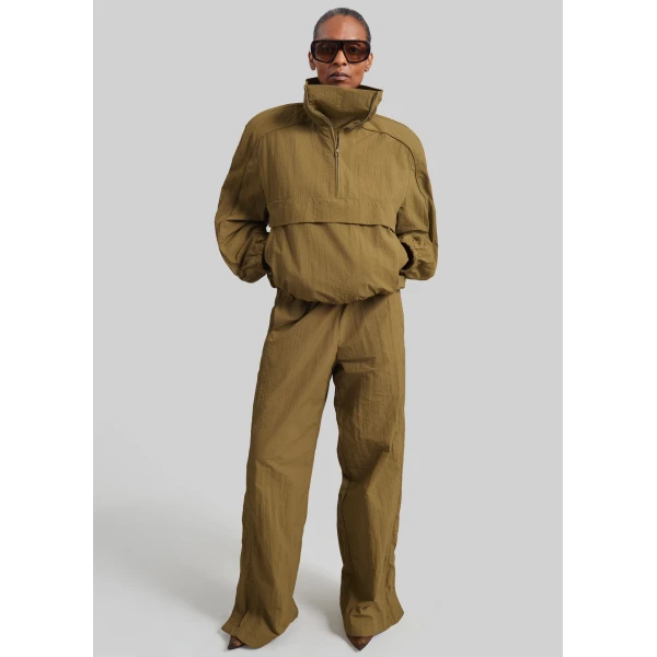 The Frankie Shop Sora Track Pants in Pale Olive, view 6