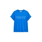 The Frankie Shop TFS Blue Lagoon Snack Bar T-Shirt in Blue Mix