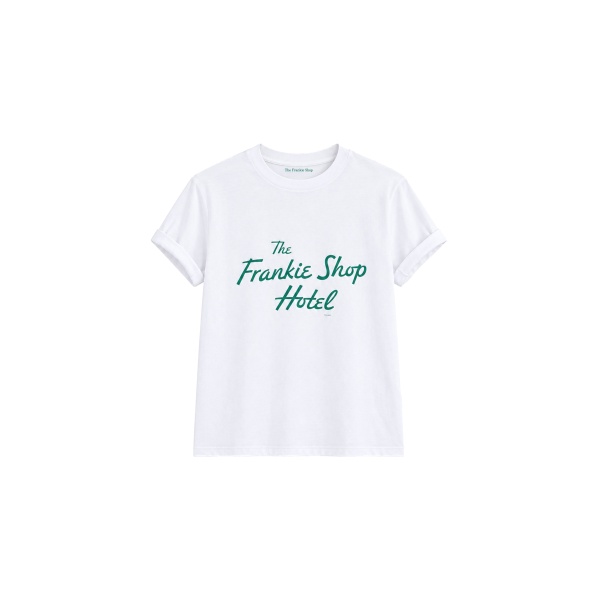 The Frankie Shop TFS Hotel T-Shirt in White and Green