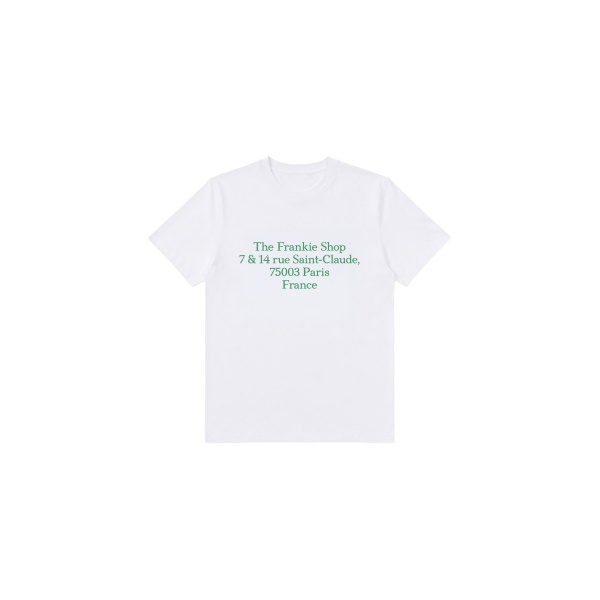 The Frankie Shop TFS Saint-Claude T-Shirt in White and Green