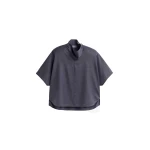 The Frankie Shop Telluride Draped Top in Dark Grey