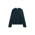 The Frankie Shop Timea Mohair Fuzzy Sweater in Bottle Green