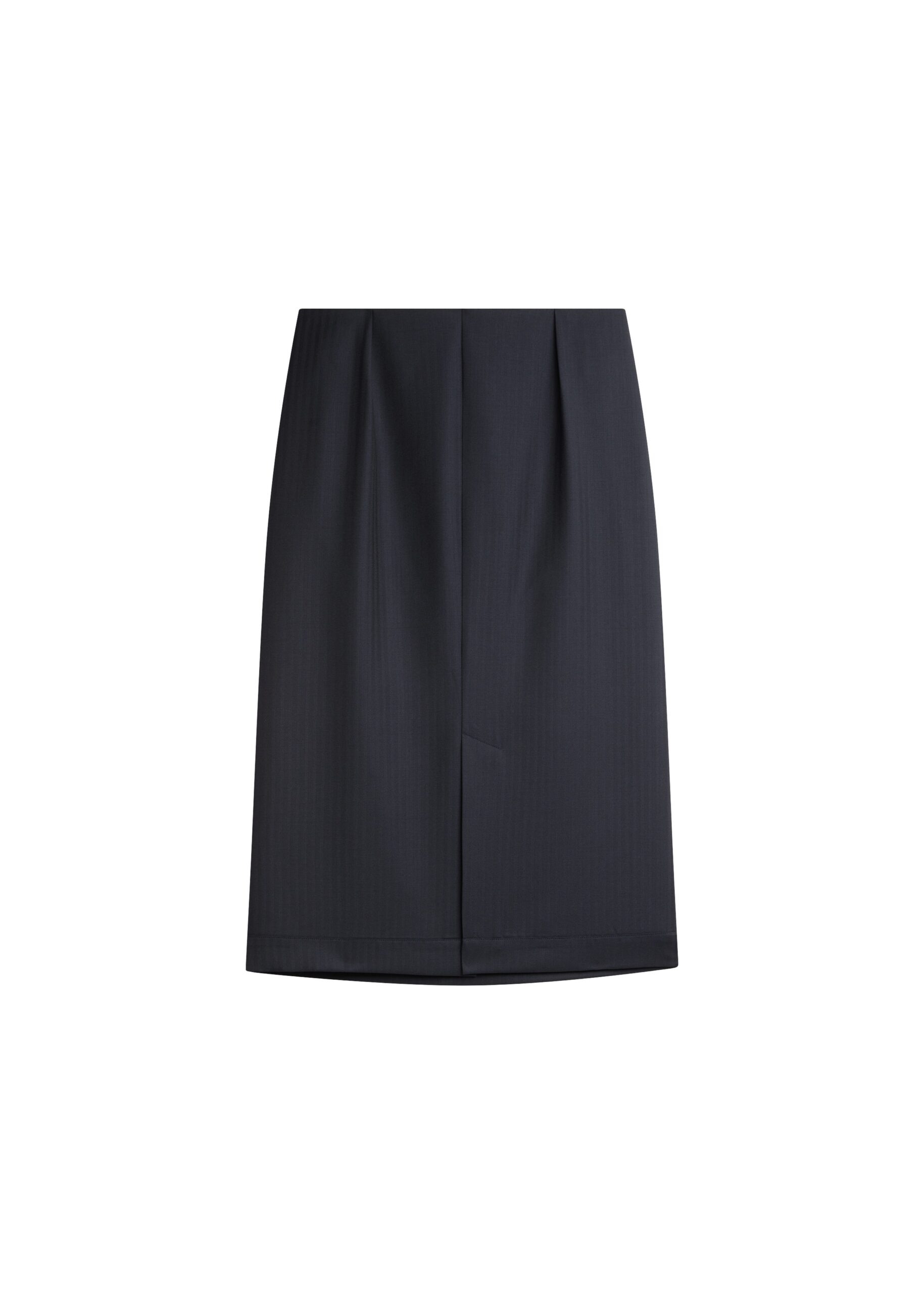 The Frankie Shop Viviana Chevron Tailored Midi Skirt in Black | Skirts | Luxury Shoes The Frankie Shop Viviana Chevron Tailored Midi Skirt in Black