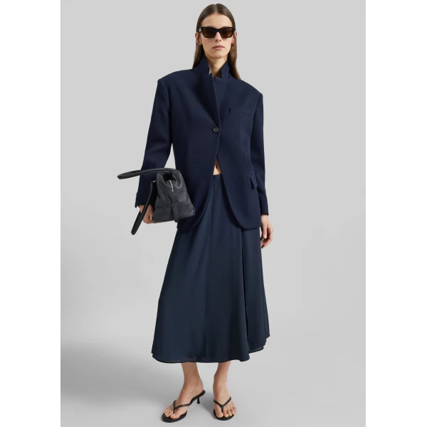The Frankie Shop Xena Blazer in Navy, view 4