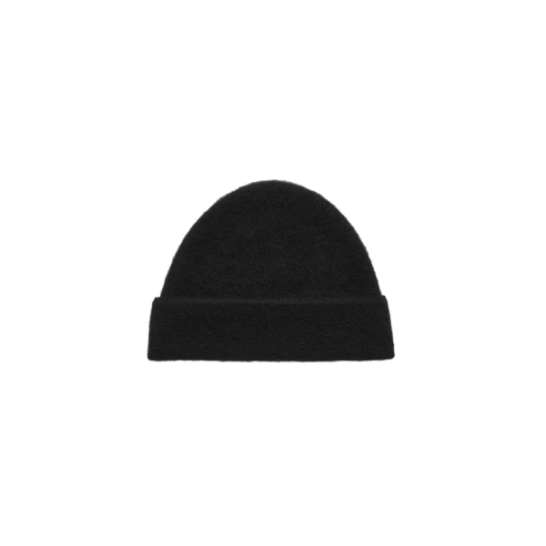 Toteme Brushed cashmere beanie in Black