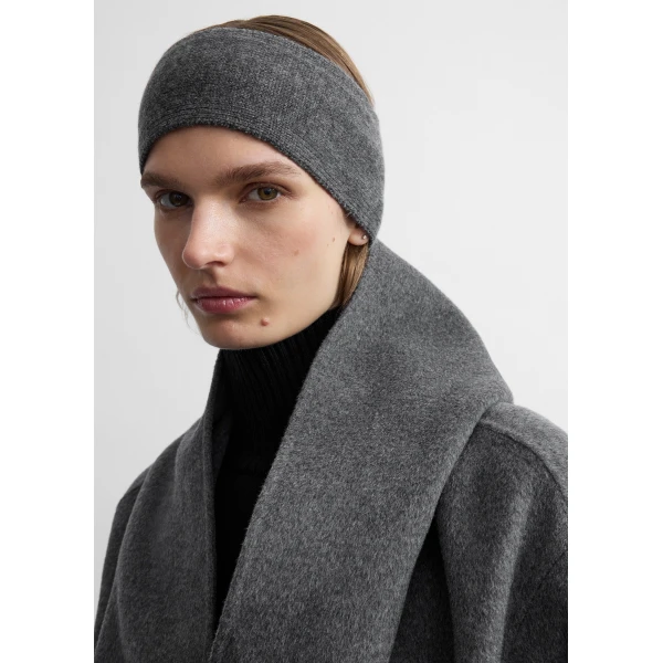 Toteme Cashmere headband in Grey mélange, view 4