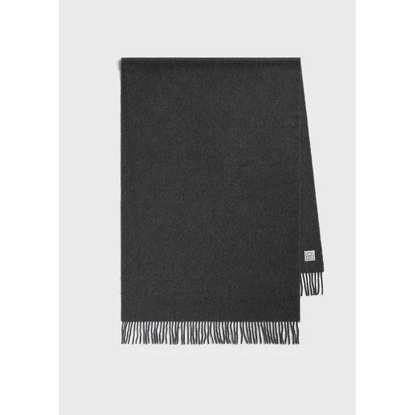 Toteme Cashmere scarf in Charcoal, view 5