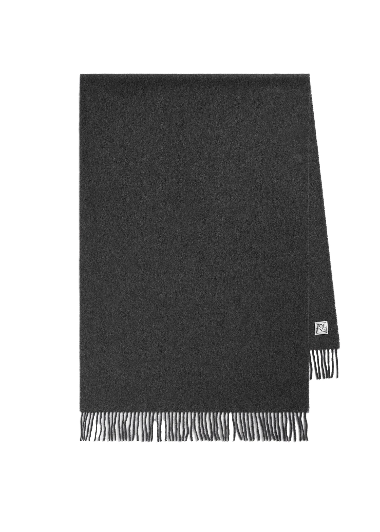 Cashmere scarf in Charcoal