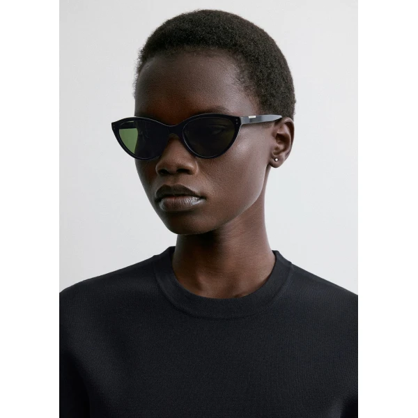 Toteme Cateye sunglasses in Black, view 2